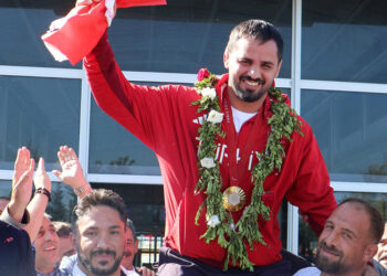 Olimpiyat Şampiyonu İbrahim Bölükbaşı'na Erzurum'a coşkulu karşılama