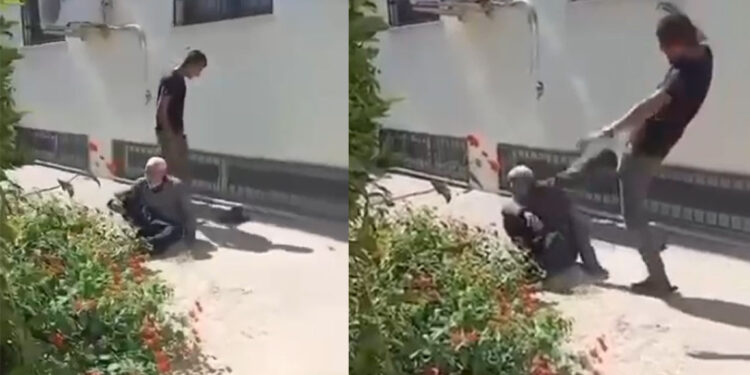 Sokak ortasında 75 yaşındaki kişi dövüldü