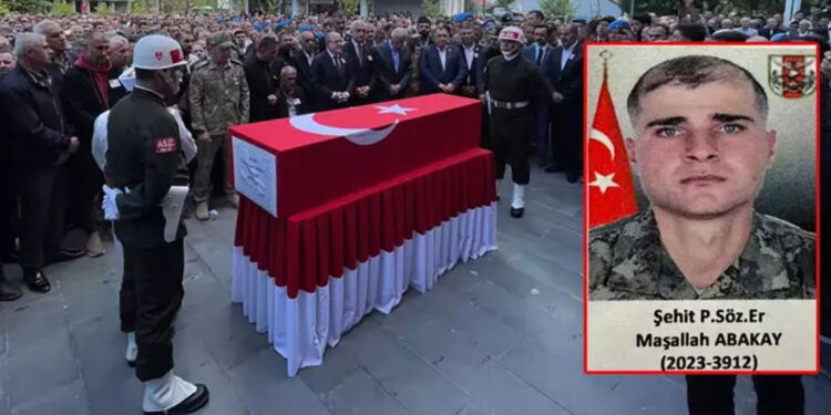 Şehit Maşallah Abakay, son yolculuğuna uğurlandı