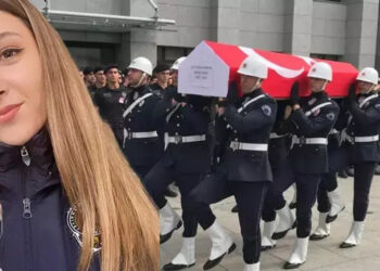 Şehit Şeyda Yılmaz için İstanbul İl Emniyet Müdürlüğü'nde tören