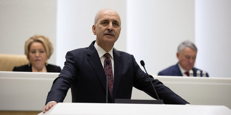 TBMM Başkanı Kurtulmuş, Rusya Meclisi Genel Kurulu'na hitap etti