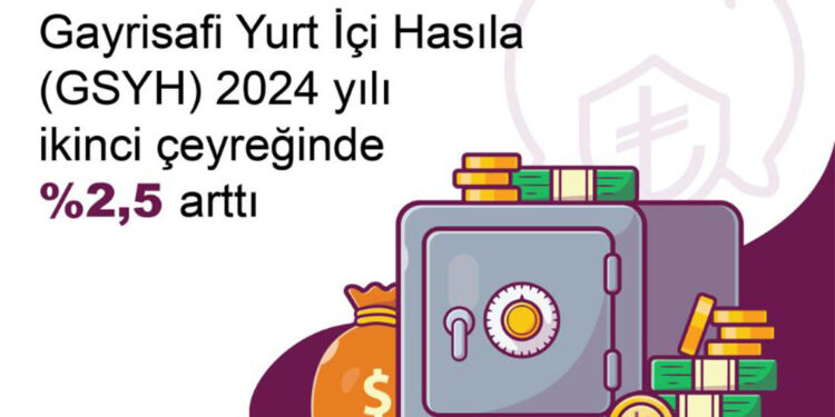 Türkiye ekonomisi ikinci çeyrekte yüzde 2,5 büyüdü