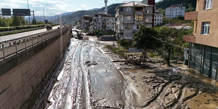 Trabzon'da doğu ilçelerini vuran selin izleri siliniyor; kayıp 1 kişi aranıyor
