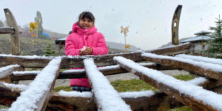 Ardahan'a kar yağdı