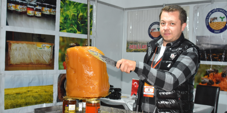 Arıcılık ve Arı Ürünleri Fuarı'nda 'bal döner'e ilgi