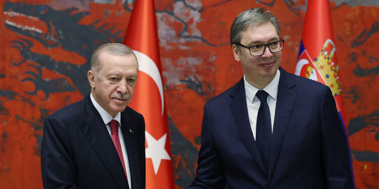 Erdoğan, Aleksandar Vucic ile görüştü
