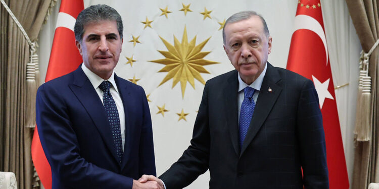 Cumhurbaşkanı Erdoğan, IKBY Başkanı Barzani’yi kabul etti