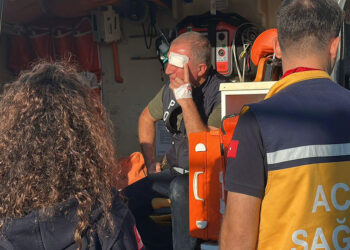 Edirne'de maçta görevli polise yumruklu saldırı
