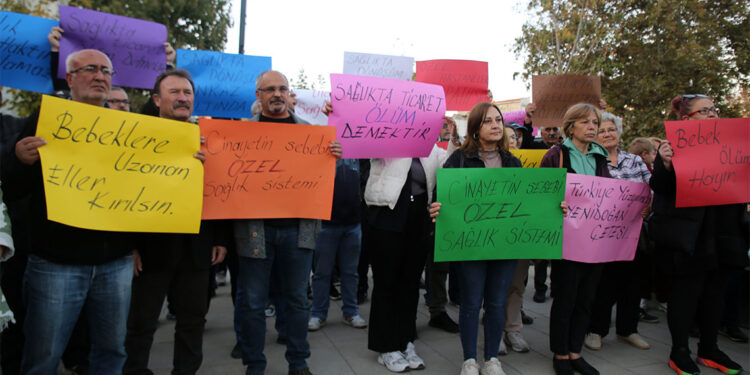 Edirne'de, Yenidoğan Çetesi protestosu