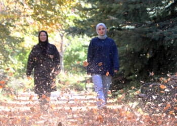 Erzurum sonbaharda açık hava stüdyosuna dönüştü
