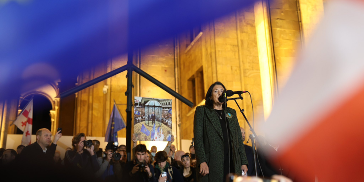 Gürcistan'da seçim sonuçları protesto edildi