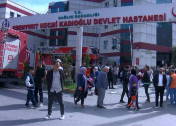 Necmi Kadıoğlu Devlet Hastanesi'nde yangın paniği