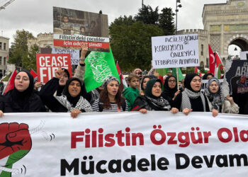 Fatih'te İsrail protestosu
