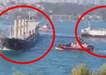 İstanbul Boğazı'nda iki yük gemisi çarpıştı
