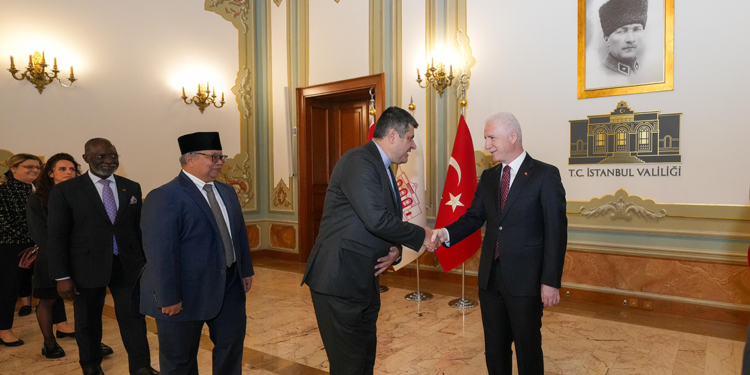 İstanbul Valiliği'nde Cumhuriyetin 101'inci yılı kabul töreni