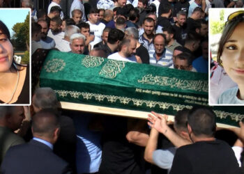 İstanbul'da öldürülen İkbal ve Ayşenur son yolculuğuna uğurlandı