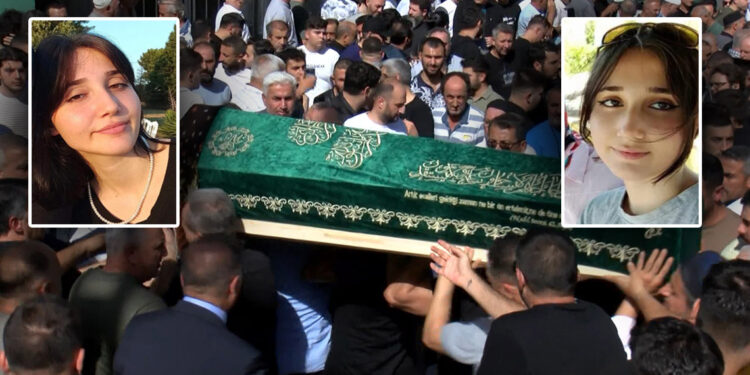 İstanbul'da öldürülen İkbal ve Ayşenur son yolculuğuna uğurlandı