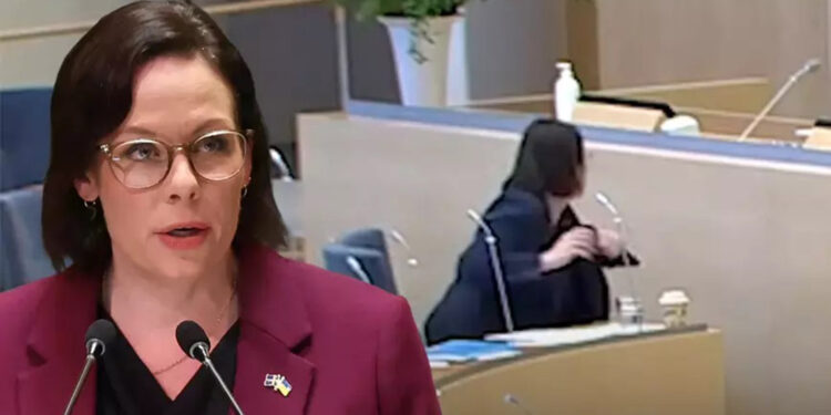 İsveç Dışişleri Bakanı Stenergard'a parlamentoda domatesli saldırı