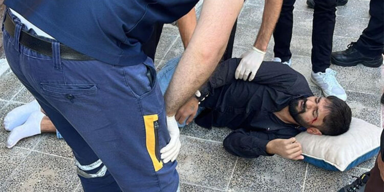 Polisi görünce balkondan atlayan firari hükümlü yaralandı