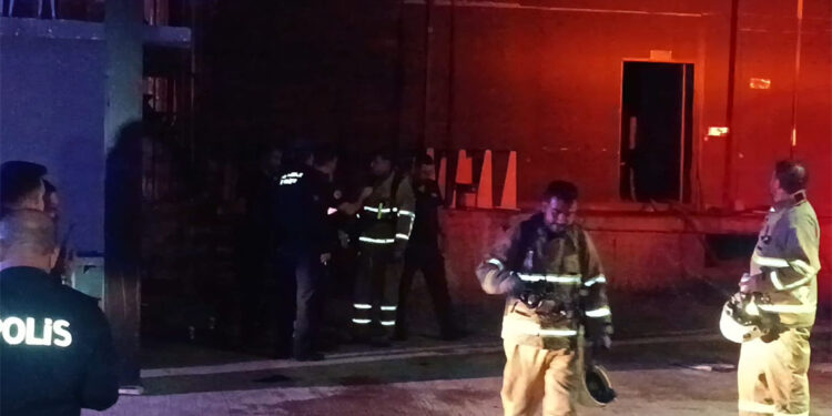 Kırıkkale'de tekstil atölyesinde yangın