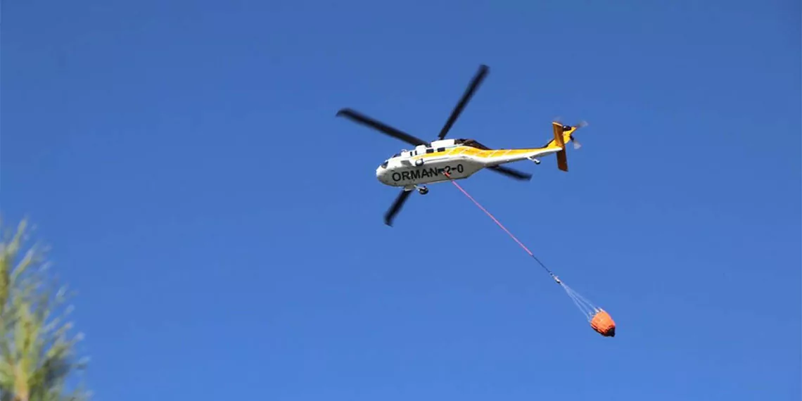 Muğla'nın menteşe ilçesinde, elektrik tellerinden kaynaklandığı belirlenen orman yangınına müdahale 3'üncü gününde sürüyor.