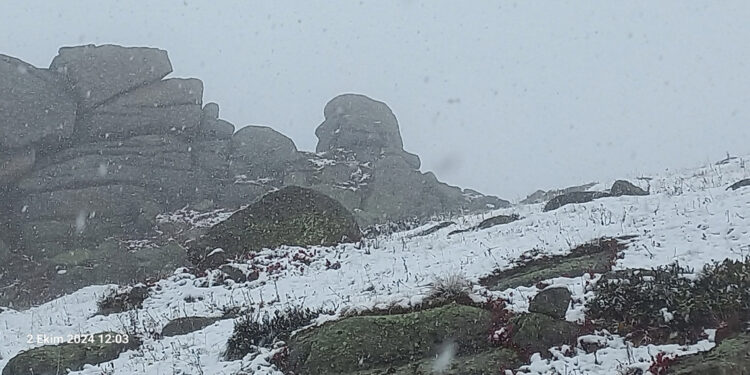 Rize'ye mevsimin ilk karı yağdı