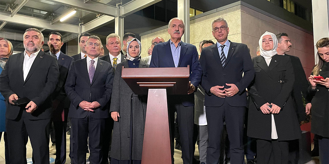 TBMM Başkanı Numan Kurtulmuş, "Arkasında kim olursa olsun, kim hangi desteği verirse versin, Türkiye bu terör örgütlerini yenmeyi başaracaktır" diye konuştu.