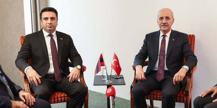 Numan Kurtulmuş Ummanlı mevkidaşıyla görüştü