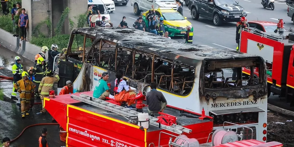 Tayland'da anaokul servisi yandı: 16 çocuk ve 3 öğretmen öldü