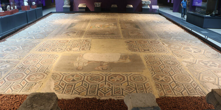 Tesadüfen bulunan 2 bin yıllık mozaik, 30 yıl sonra sergilendi