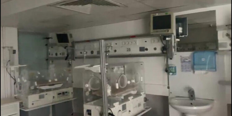 Skandala karışan hastanenin bebek yoğun bakım ünitesi görüntülendi