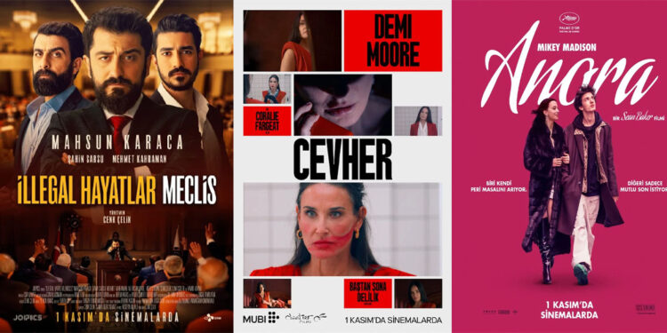 Vizyondaki filmler 1-8 Kasım 2024