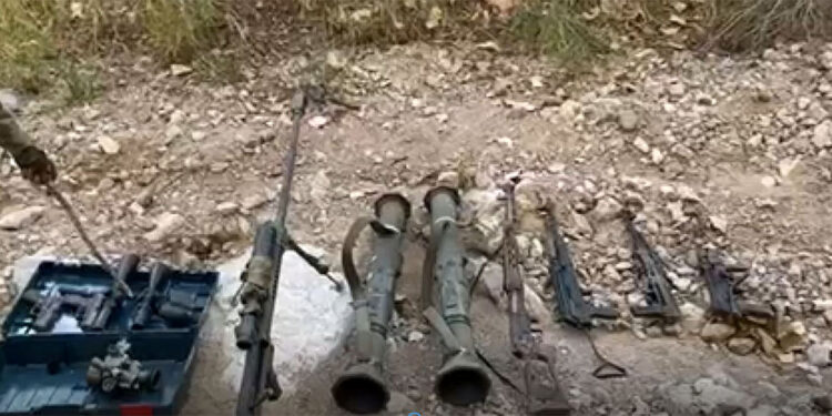 Pençe-Kilit bölgesinde çok sayıda silah ve mühimmat ele geçirildi