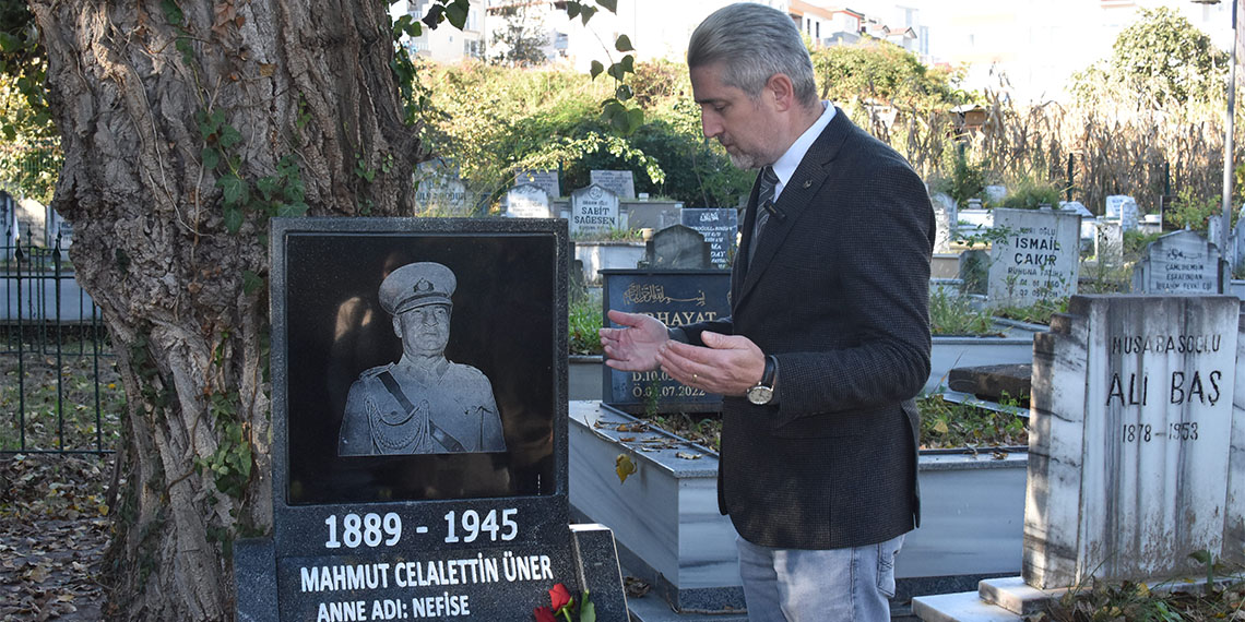Gazi Mustafa Kemal Atatürk'ün Başyaveri Mahmut Celalettin Üner’in Ordu’daki kabri, anıt mezar niteliğine kavuşturuldu.