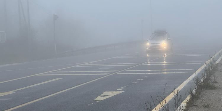 Bolu Dağı'nda yoğun sis etkili oldu