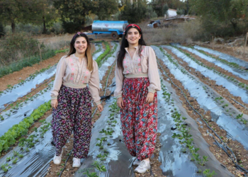 Çiftçi ikiz kız kardeşler, ata topraklarına sahip çıkıyor