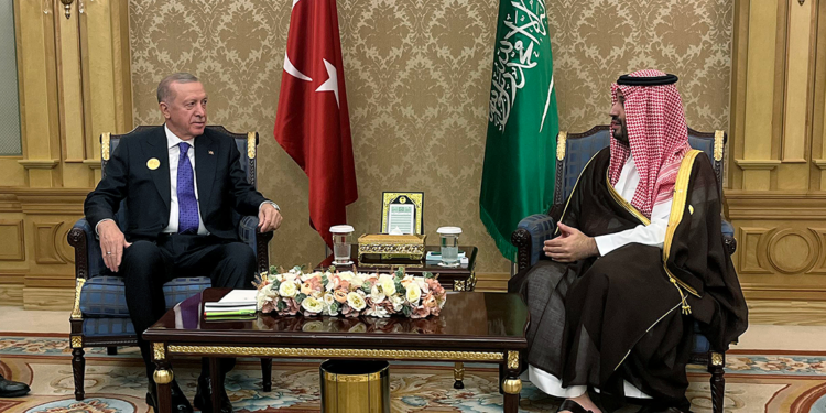 Erdoğan, Suudi Arabistan Veliaht Prensi bin Selman ile görüştü