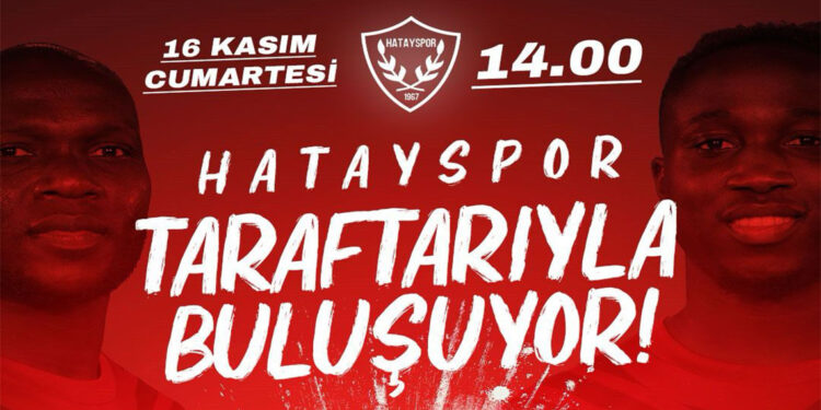 Hataysporlu futbolcular taraftarıyla kucaklaşacak