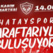 Hataysporlu futbolcular taraftarıyla kucaklaşacak