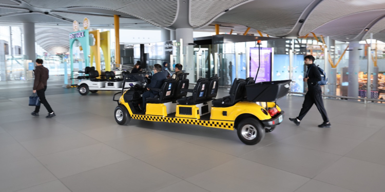 Havalimanında TAXİ hizmeti, kişi başı 18 Euro