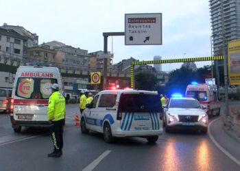 Şişli Bomonti Tüneli'nde otobüs yangını