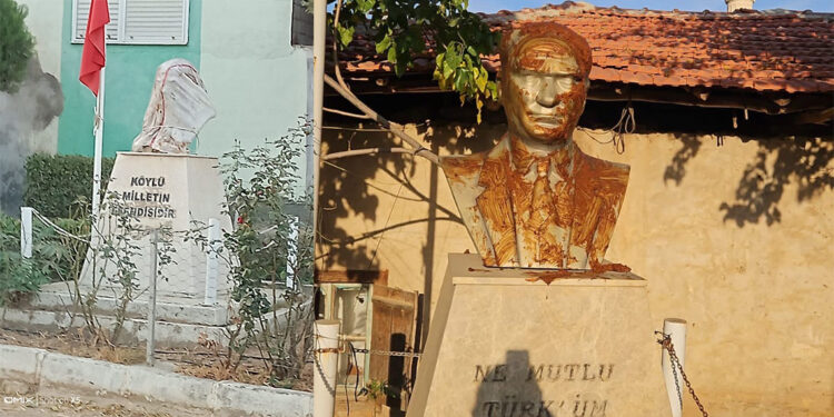 Atatürk büstüne saldırı düzenleyen kişi tutuklandı