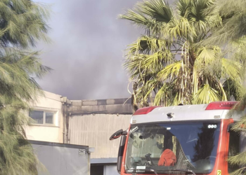 İzmir'de kimya fabrikasında yangın