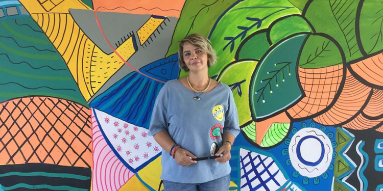 İzmir'de üniversite kampüsü duvar sanatıyla renklendi