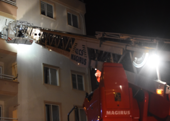 Kırtasiye deposunda çıkan yangında 14 kişi mahsur kaldı