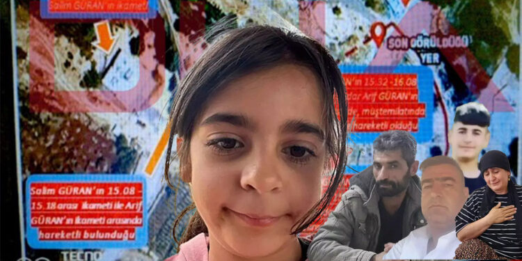 Narin Güran cinayetinde dar alan baz çalışması şeması ortaya çıktı