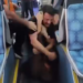 Otobüste çocuğa dayak kavgası
