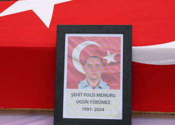 Şehit polis memuru Ogün Yürümez, Giresun'da toprağa verildi
