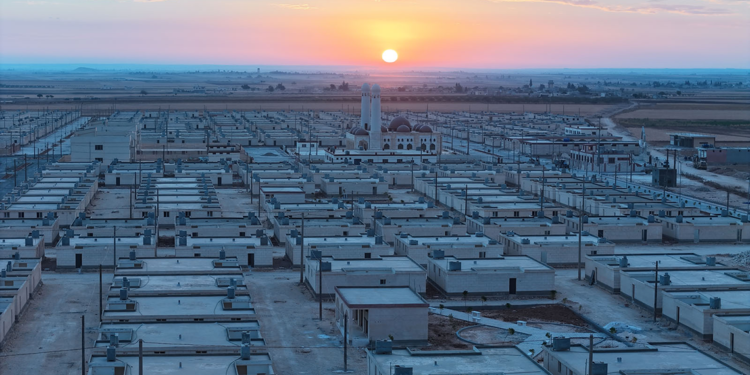 Suriye’de bin 400 ailenin ikamet edeceği ‘Umut Şehri’ kuruldu