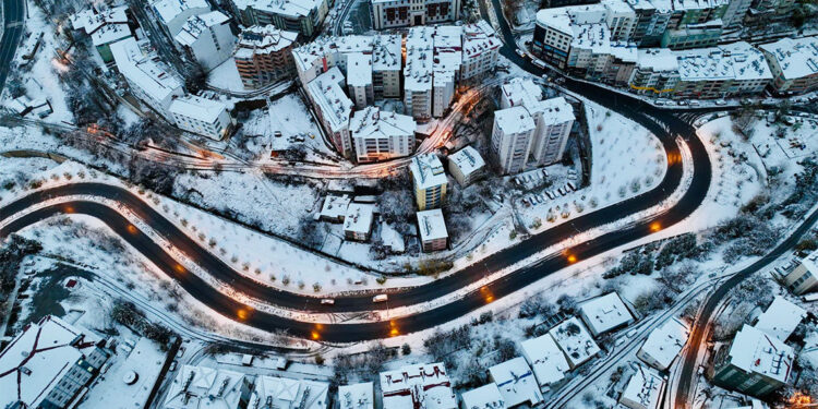 Tunceli'de kar güzelliği